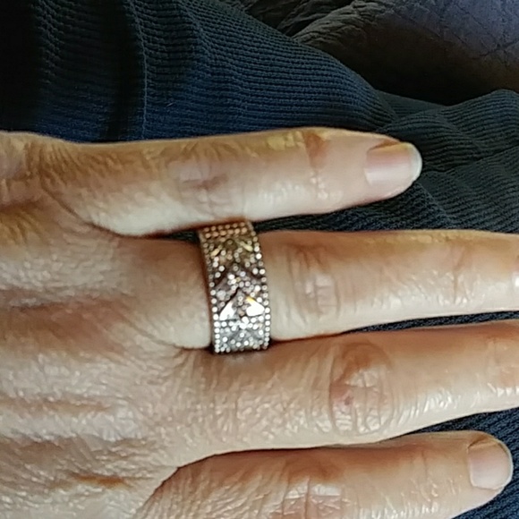 Bella Luce Sterling Silver and Cz Band - Picture 1 of 2
